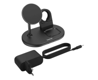 HAMA ŁADOWARKA INDUKCYJNA 3w1 "MagCharge Multi" 15 W, CZARNA - 1318746 - zdjęcie 2